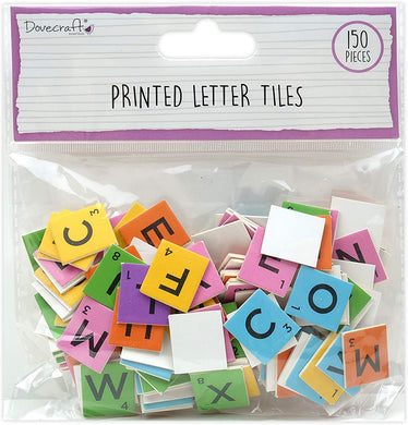thecraftshop.net Dovecraft - Scrabble Letter Tiles - 2cm x 150 - RAINBOW