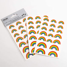 Load image into Gallery viewer, Italian Options - Rainbow Shape Craft Stickers - 2 Sheets

