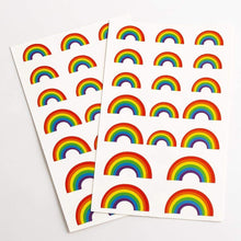 Load image into Gallery viewer, Italian Options - Rainbow Shape Craft Stickers - 2 Sheets
