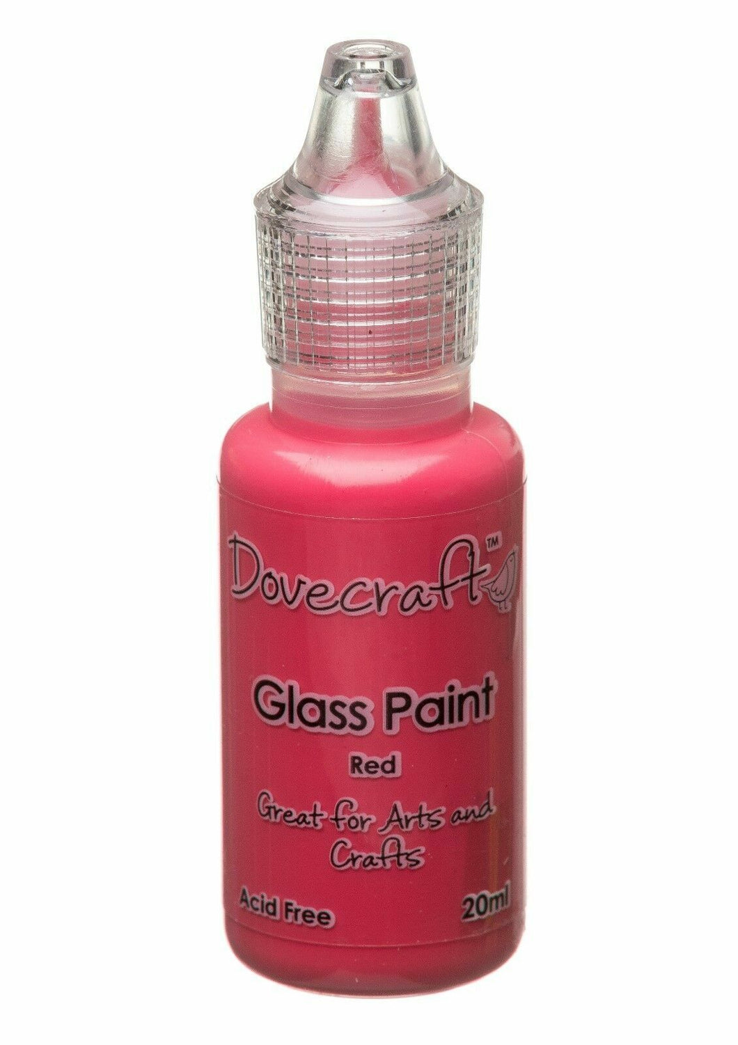 Dovecraft - Glass Paint - Easy Application - 20ml - Red