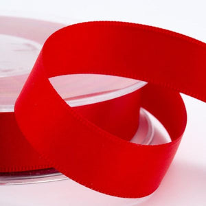 Trucraft - Satin Ribbon - 25mm 1" Wide x 2 Metre Length - Red