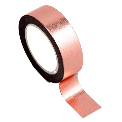 www.thecrafsthop.net Italian Options - Washi Tape - 15mm x 10m Roll - Rose Gold Metallic