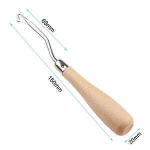Trucraft - Wooden Latch Hook - 16cm - for Rug Making Tufting Crochet