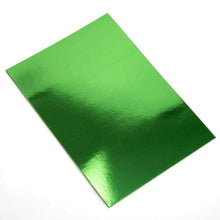 Load image into Gallery viewer, Italian Options - Luxury A4 Craft MIRROR CARD - GREEN
