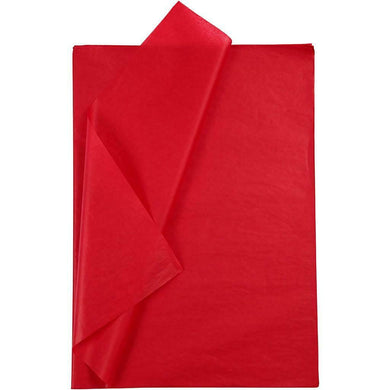 thecraftshop.net - Luxury Tissue Paper - RED - Bulk Pack - 25 x Sheets - 50cm x 70cm