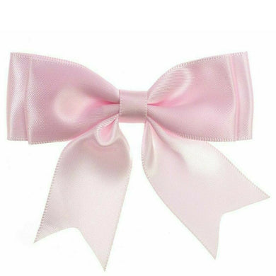 thecraftshop.net 25mm Satin Ribbon Double Bows - Baby Pink