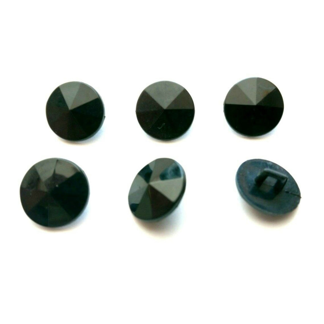 thecraftshop.net trucraft 15mm faceted black domed shank buttons