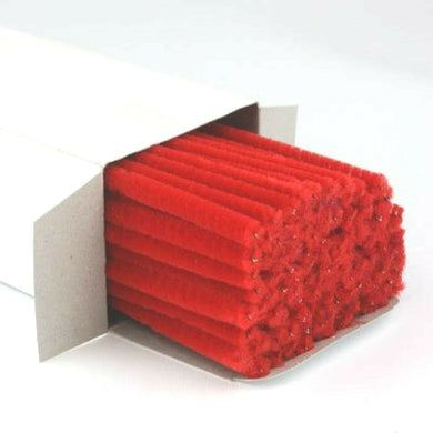 thecraftshop.net 100 x Jumbo Premium Craft Pipe Cleaners Chenille Stems 300mm x 6mm - RED