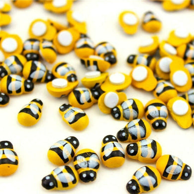 thecraftshop.net 25 x wooden bees bumblebees craft embellishments 