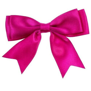 thecraftshop.net 25mm Satin Ribbon Double Bows - Hot Pink