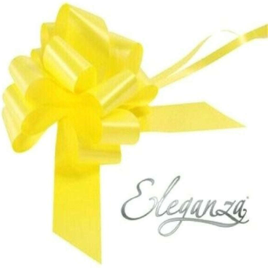 thecraftshop.net - Eleganza - 50mm Pull Bow - YELLOW - 5055370620094