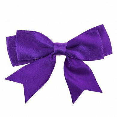 thecraftshop.net 25mm Satin Ribbon Double Bows - Purple