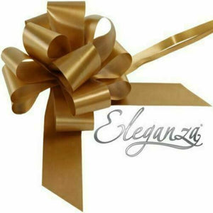 thecraftshop.net - Eleganza - 50mm Pull Bow - GOLD - 5055370620230
