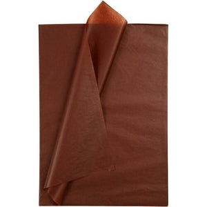 thecraftshop.net - Luxury Tissue Paper - BROWN - Bulk Pack - 25 x Sheets - 50cm x 70cm