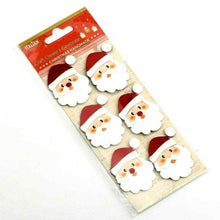 Load image into Gallery viewer, thecraftshop.net - Italian options - glitter santa card toppers  - 5038168042223
