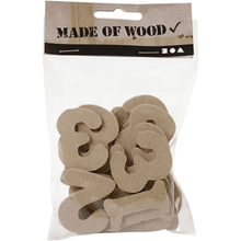 Load image into Gallery viewer, thecraftshop.net - Creotime - MDF Wooden 4cm Numbers -  Pack of 30- 5707167701683

