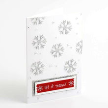 Load image into Gallery viewer, thecraftshop.net Italian Options - Glitter Snowflakes Christmas Card Toppers - Pack of 36
