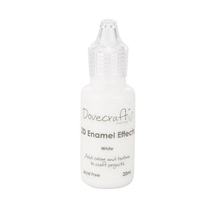 Dovecraft - Enamel Effects Paint - Easy Application - 20ml - White