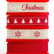 Load image into Gallery viewer, thecraftshop.net Italian Options - Country Christmas Ribbons – 8M (4 Designs x 2M)
