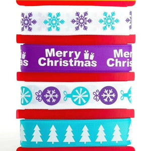 thecraftshop.net Italian Options - Contemporary Christmas Ribbons 8M (4 Designs - 2m)