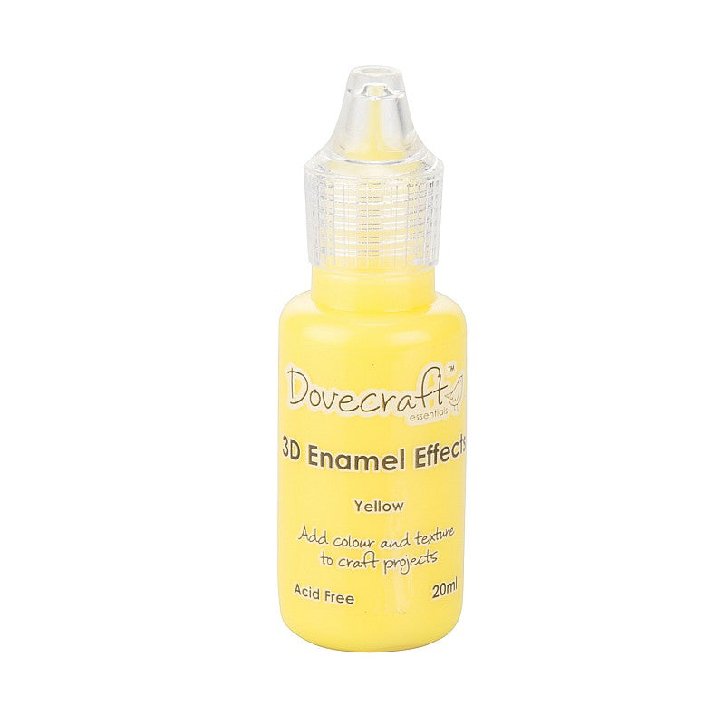 Dovecraft - Enamel Effects Paint - Easy Application - 20ml - Yellow